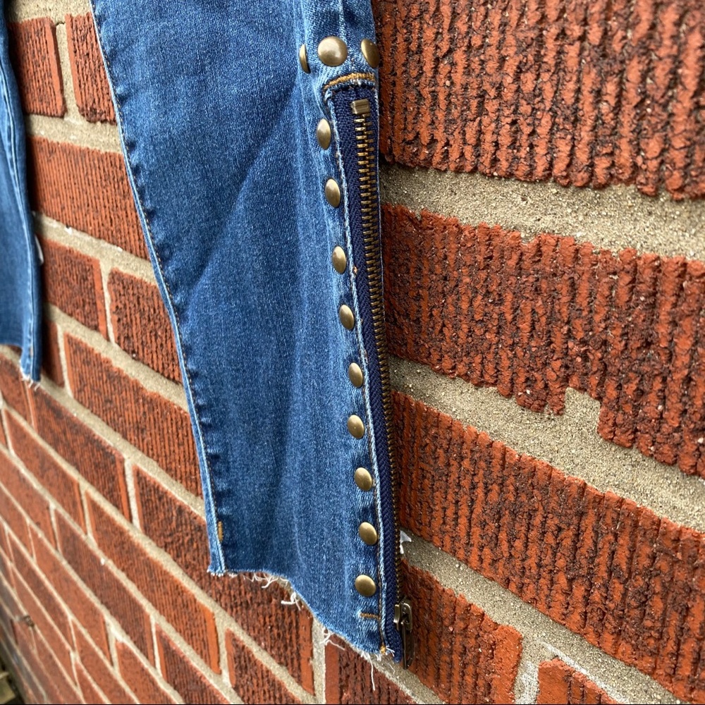 🆕 LVPL Liverpool Kayden Studded Zip Gusset Jean - Picture 5 of 13